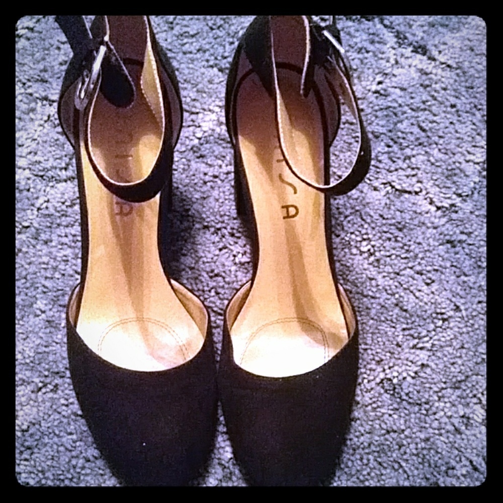 Black Block Heels